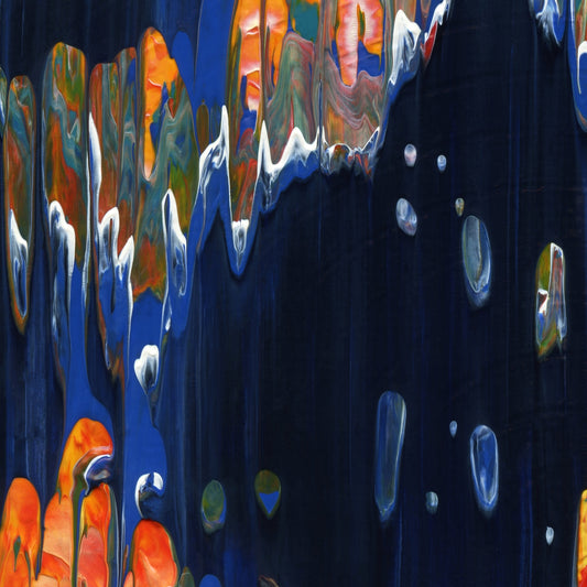 Chromatic Eucharist C2 is an abstract oil-on-canvas artwork, a fractal of its parent painting Chromatic Eucharist created by Anna Judd for the Scales Collection.