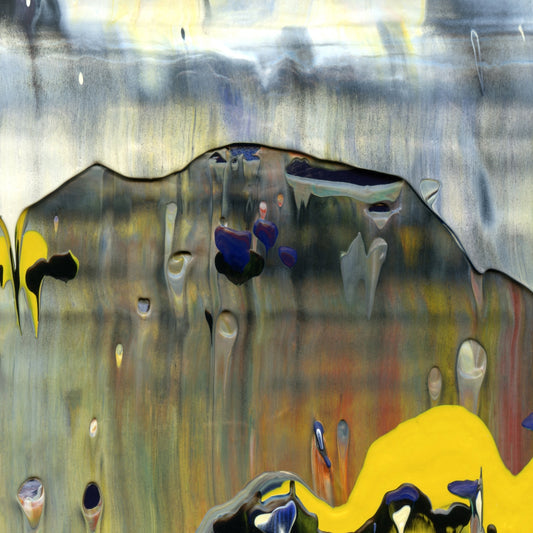 Coerced Into Relevance A3 is an abstract oil-on-canvas artwork, a fractal of its parent painting Coerced Into Relevance created by Anna Judd for the Scales Collection.
