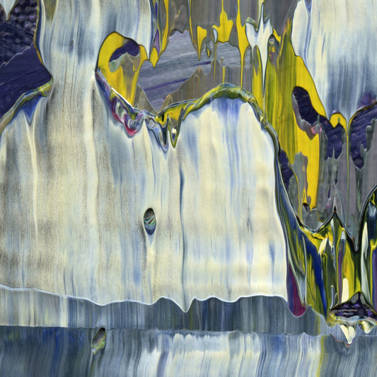 Coerced Into Relevance E2 is an abstract oil-on-canvas artwork, a fractal of its parent painting Coerced Into Relevance created by Anna Judd for the Scales Collection.