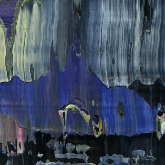 Coerced Into Relevance E4 is an abstract oil-on-canvas artwork, a fractal of its parent painting Coerced Into Relevance created by Anna Judd for the Scales Collection.