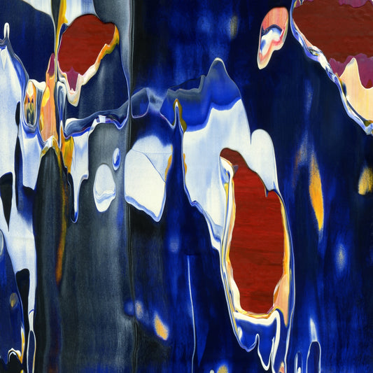 Collapsing Into Quadrality B3 is an abstract oil-on-canvas artwork, a fractal of its parent painting Collapsing Into Quadrality created by Anna Judd for the Scales Collection.