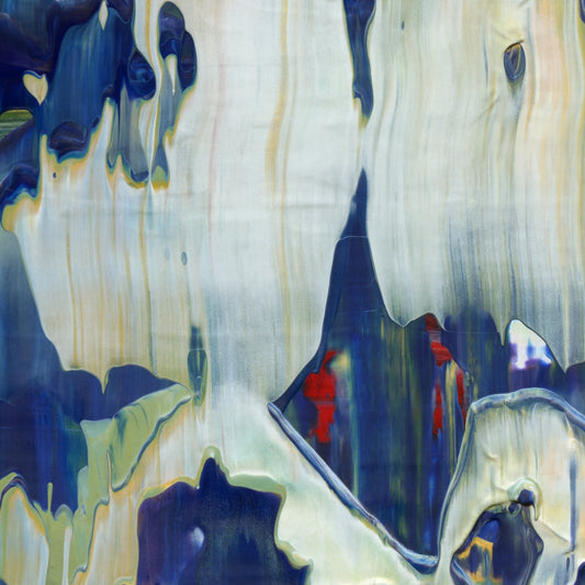 Coralite Underkinder E4 is an abstract oil-on-canvas artwork, a fractal of its parent painting Coralite Underkinder created by Anna Judd for the Scales Collection.