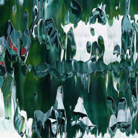 Coulda Shoulda Almost Maybe D2 is an abstract oil-on-canvas artwork, a fractal of its parent painting Coulda Shoulda Almost Maybe created by Anna Judd for the Scales Collection.