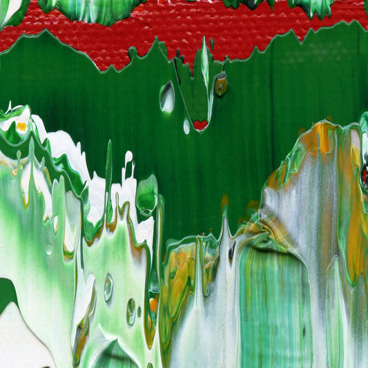 Cricket Deficiency B3 is an abstract oil-on-canvas artwork, a fractal of its parent painting Cricket Deficiency created by Anna Judd for the Scales Collection.