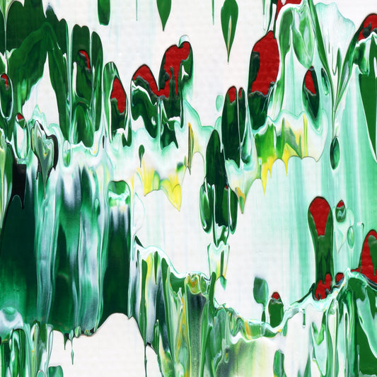 Cricket Deficiency C2 is an abstract oil-on-canvas artwork, a fractal of its parent painting Cricket Deficiency created by Anna Judd for the Scales Collection.