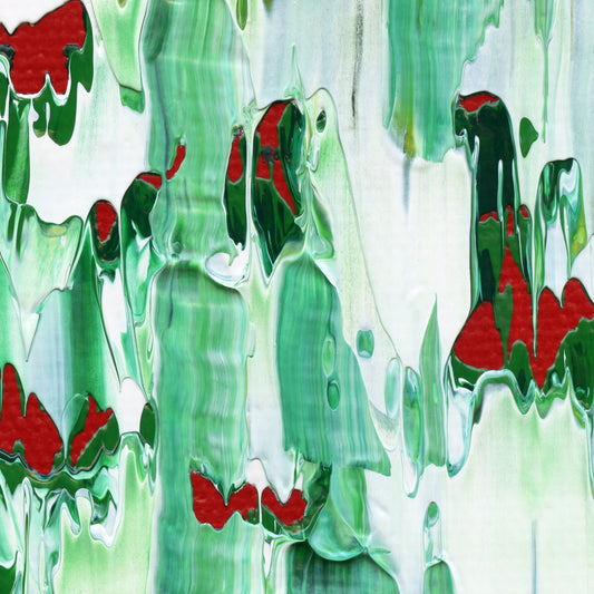Cricket Deficiency C3 is an abstract oil-on-canvas artwork, a fractal of its parent painting Cricket Deficiency created by Anna Judd for the Scales Collection.