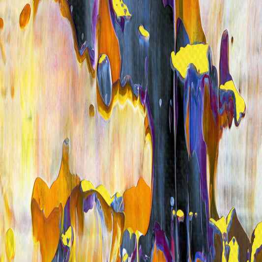 Crowley's Lost Beaker C2 is an abstract oil-on-canvas artwork, a fractal of its parent painting Crowley's Lost Beaker created by Anna Judd for the Scales Collection.