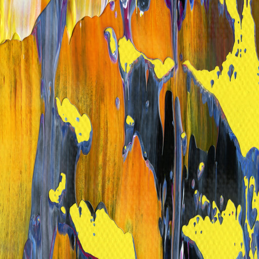 Crowley's Lost Beaker D2 is an abstract oil-on-canvas artwork, a fractal of its parent painting Crowley's Lost Beaker created by Anna Judd for the Scales Collection.