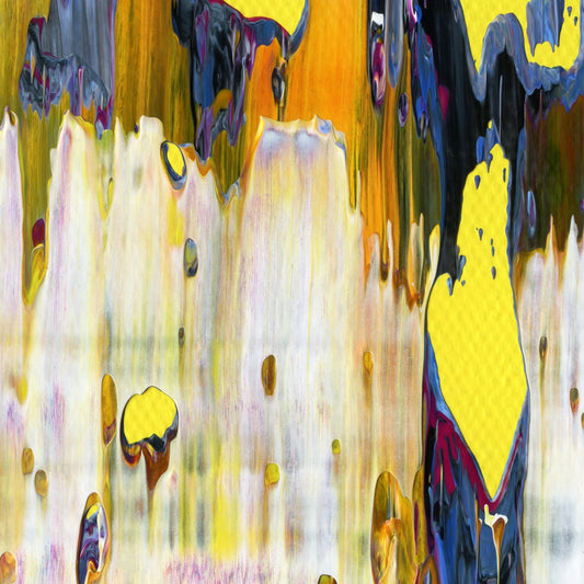 Crowley's Lost Beaker E2 is an abstract oil-on-canvas artwork, a fractal of its parent painting Crowley's Lost Beaker created by Anna Judd for the Scales Collection.