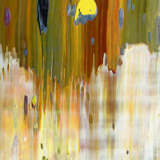 Crowley's Lost Beaker E4 is an abstract oil-on-canvas artwork, a fractal of its parent painting Crowley's Lost Beaker created by Anna Judd for the Scales Collection.
