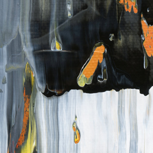 Cult of Simian B1 is an abstract oil-on-canvas artwork, a fractal of its parent painting Cult of Simian created by Anna Judd for the Scales Collection.