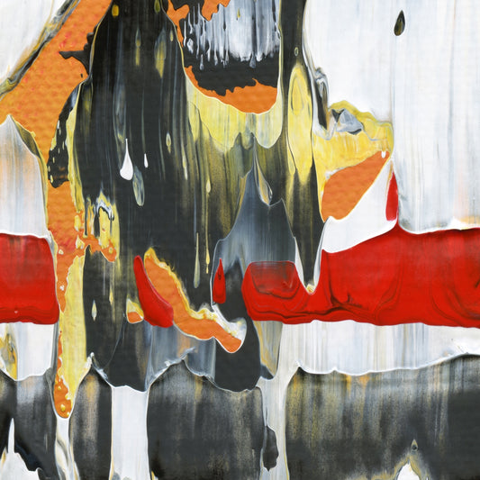 Cult of Simian C2 is an abstract oil-on-canvas artwork, a fractal of its parent painting Cult of Simian created by Anna Judd for the Scales Collection.