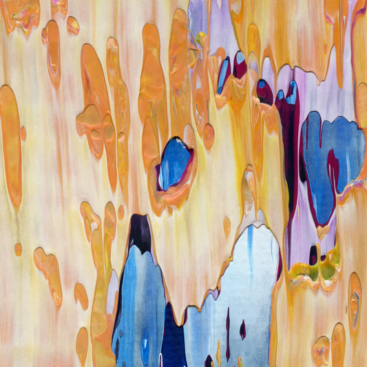 Cupid's Tender Hooks C2 is an abstract oil-on-canvas artwork, a fractal of its parent painting Cupid's Tender Hooks created by Anna Judd for the Scales Collection.