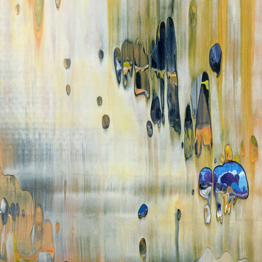 Cupid's Tender Hooks F2 is an abstract oil-on-canvas artwork, a fractal of its parent painting Cupid's Tender Hooks created by Anna Judd for the Scales Collection.