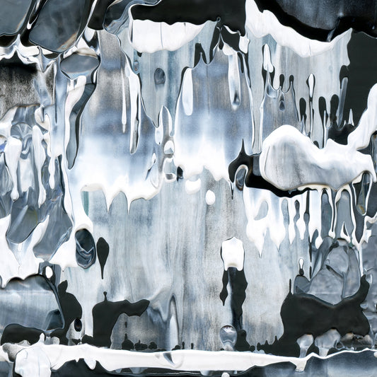 Curios of Chaos E3 is an abstract oil-on-canvas artwork, a fractal of its parent painting Curios of Chaos created by Anna Judd for the Scales Collection.