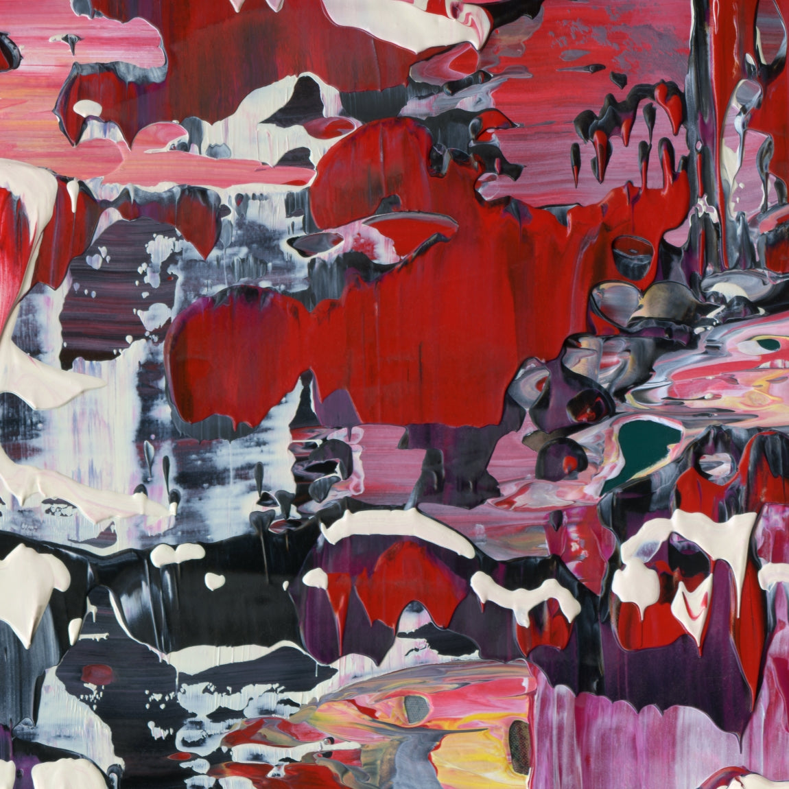 Decision Fatigue A3 is an abstract oil-on-canvas artwork, a fractal of its parent painting Decision Fatigue created by Anna Judd for the Scales Collection.