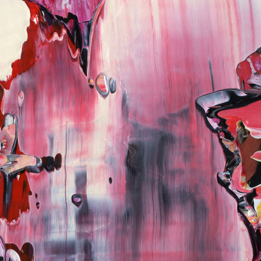 Decision Fatigue B4 is an abstract oil-on-canvas artwork, a fractal of its parent painting Decision Fatigue created by Anna Judd for the Scales Collection.