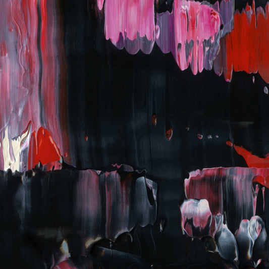 Decision Fatigue D1 is an abstract oil-on-canvas artwork, a fractal of its parent painting Decision Fatigue created by Anna Judd for the Scales Collection.