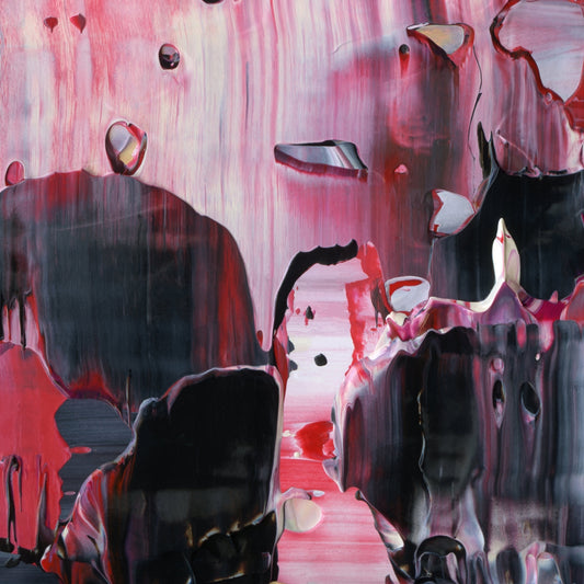 Decision Fatigue D5 is an abstract oil-on-canvas artwork, a fractal of its parent painting Decision Fatigue created by Anna Judd for the Scales Collection.