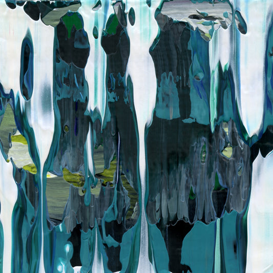 Degenerate Oxen A2 is an abstract oil-on-canvas artwork, a fractal of its parent painting Degenerate Oxen created by Anna Judd for the Scales Collection.
