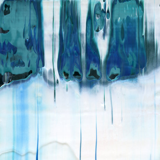 Degenerate Oxen A3 is an abstract oil-on-canvas artwork, a fractal of its parent painting Degenerate Oxen created by Anna Judd for the Scales Collection.