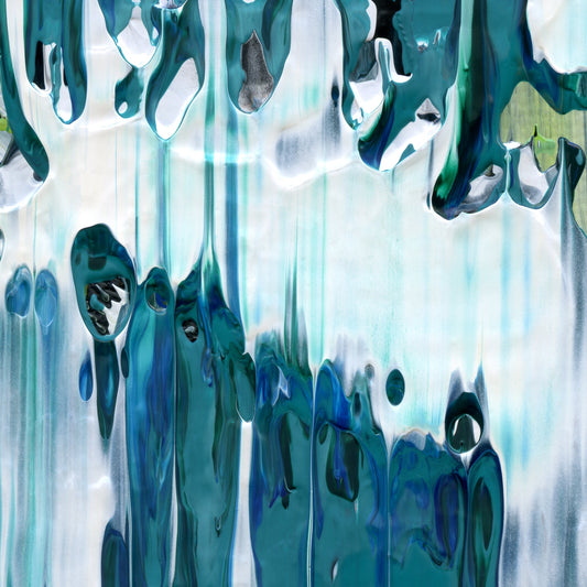 Degenerate Oxen B2 is an abstract oil-on-canvas artwork, a fractal of its parent painting Degenerate Oxen created by Anna Judd for the Scales Collection.