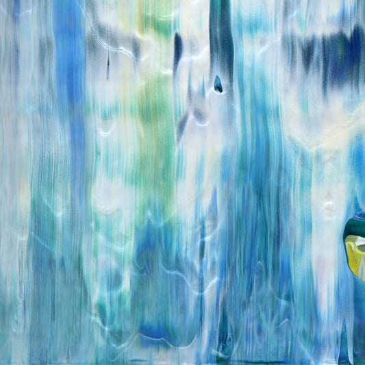 Degenerate Oxen E1 is an abstract oil-on-canvas artwork, a fractal of its parent painting Degenerate Oxen created by Anna Judd for the Scales Collection.