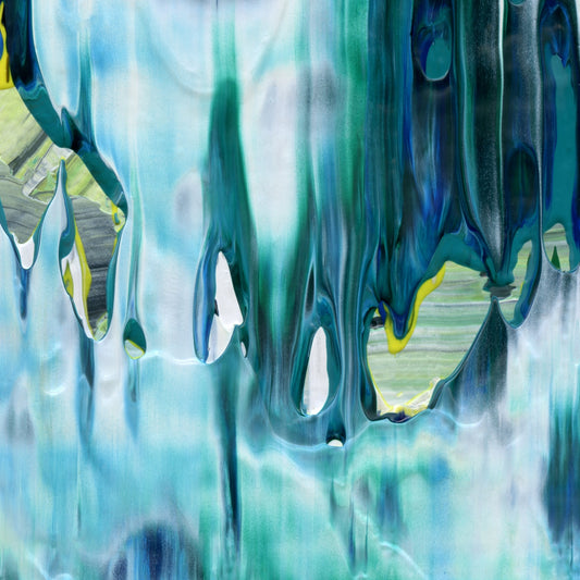 Degenerate Oxen E3 is an abstract oil-on-canvas artwork, a fractal of its parent painting Degenerate Oxen created by Anna Judd for the Scales Collection.