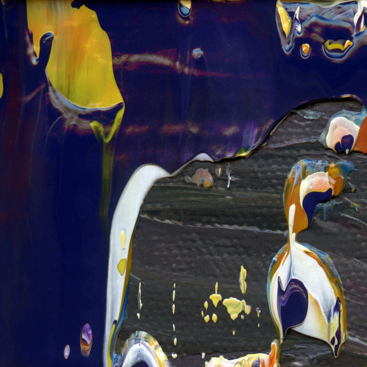 Ditch High Priest A1 is an abstract oil-on-canvas artwork, a fractal of its parent painting Ditch High Priest created by Anna Judd for the Scales Collection.