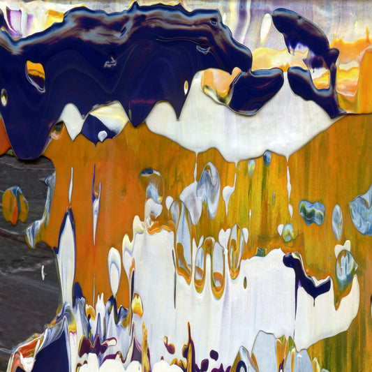 Ditch High Priest A2 is an abstract oil-on-canvas artwork, a fractal of its parent painting Ditch High Priest created by Anna Judd for the Scales Collection.
