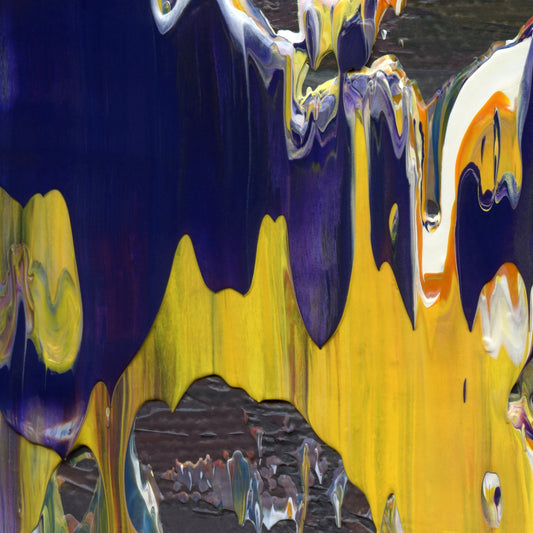Ditch High Priest B1 is an abstract oil-on-canvas artwork, a fractal of its parent painting Ditch High Priest created by Anna Judd for the Scales Collection.