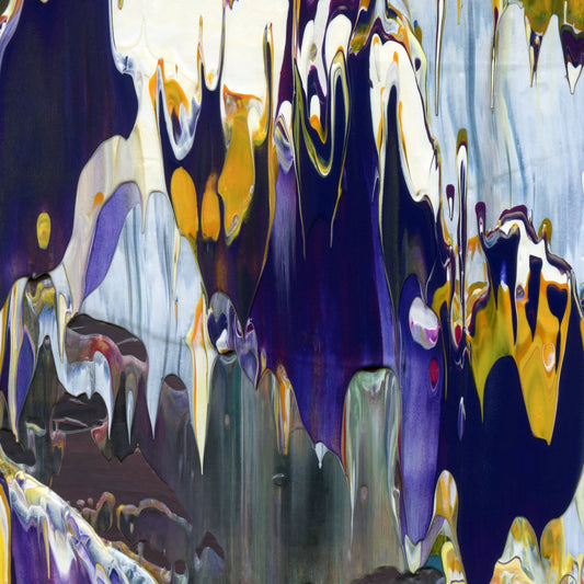 Ditch High Priest B2 is an abstract oil-on-canvas artwork, a fractal of its parent painting Ditch High Priest created by Anna Judd for the Scales Collection.