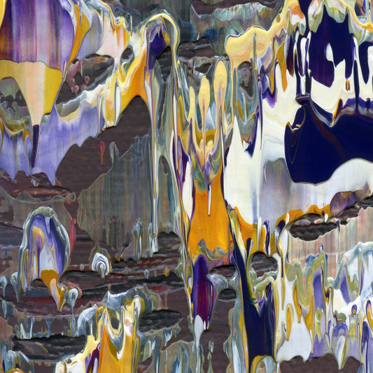 Ditch High Priest C2 is an abstract oil-on-canvas artwork, a fractal of its parent painting Ditch High Priest created by Anna Judd for the Scales Collection.