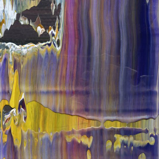 Ditch High Priest D4 is an abstract oil-on-canvas artwork, a fractal of its parent painting Ditch High Priest created by Anna Judd for the Scales Collection.