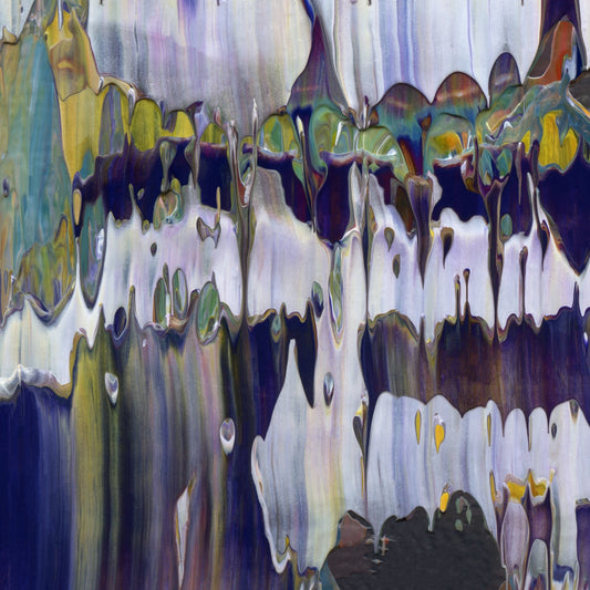 Ditch High Priest F2 is an abstract oil-on-canvas artwork, a fractal of its parent painting Ditch High Priest created by Anna Judd for the Scales Collection.