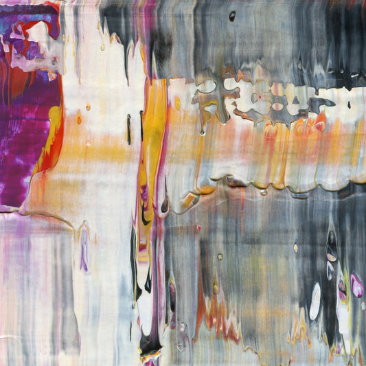 Doomsday Enthusiast A1 is an abstract oil-on-canvas artwork, a fractal of its parent painting Doomsday Enthusiast created by Anna Judd for the Scales Collection.