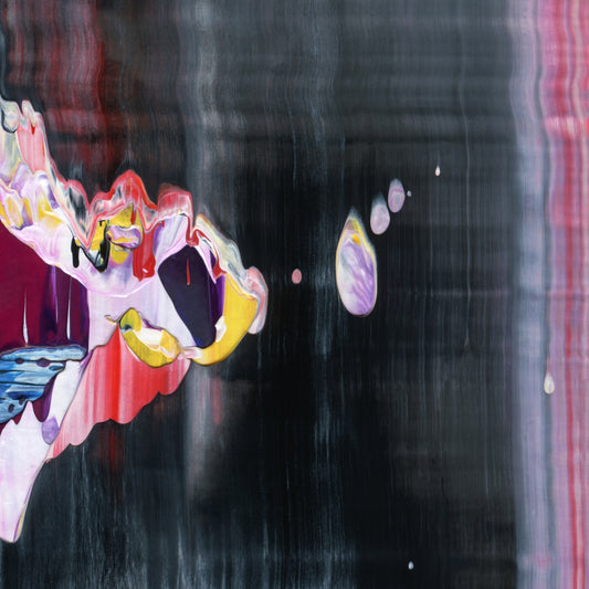 Doomsday Enthusiast C6 is an abstract oil-on-canvas artwork, a fractal of its parent painting Doomsday Enthusiast created by Anna Judd for the Scales Collection.