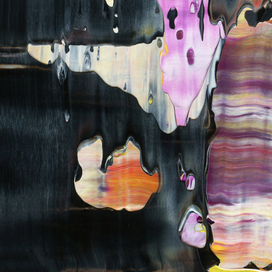 Doomsday Enthusiast D3 is an abstract oil-on-canvas artwork, a fractal of its parent painting Doomsday Enthusiast created by Anna Judd for the Scales Collection.