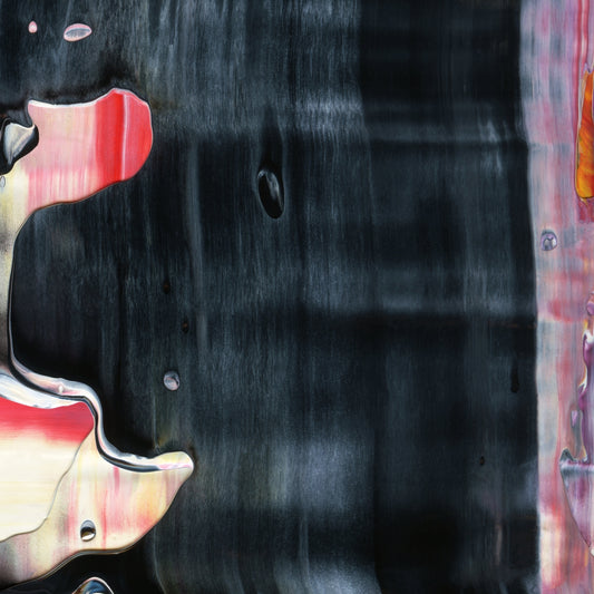 Doomsday Enthusiast D6 is an abstract oil-on-canvas artwork, a fractal of its parent painting Doomsday Enthusiast created by Anna Judd for the Scales Collection.