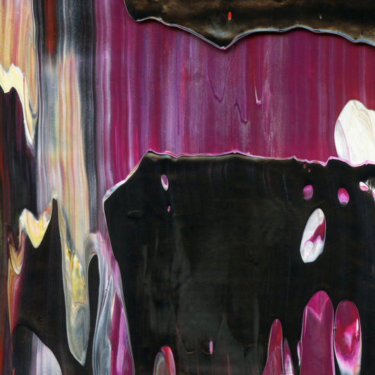 Ecstatic Slumber B1 is an abstract oil-on-canvas artwork, a fractal of its parent painting Ecstatic Slumber created by Anna Judd for the Scales Collection.