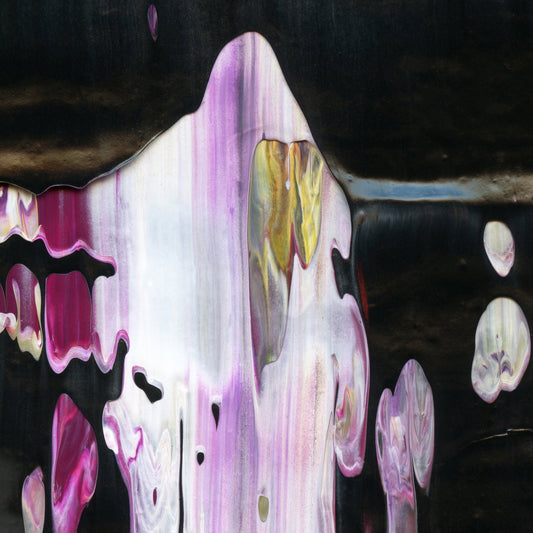 Ecstatic Slumber B3 is an abstract oil-on-canvas artwork, a fractal of its parent painting Ecstatic Slumber created by Anna Judd for the Scales Collection.