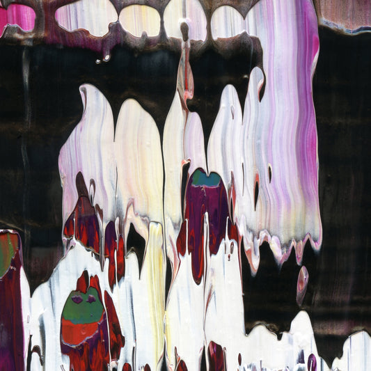 Ecstatic Slumber D2 is an abstract oil-on-canvas artwork, a fractal of its parent painting Ecstatic Slumber created by Anna Judd for the Scales Collection.