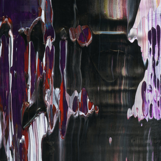 Ecstatic Slumber D4 is an abstract oil-on-canvas artwork, a fractal of its parent painting Ecstatic Slumber created by Anna Judd for the Scales Collection.
