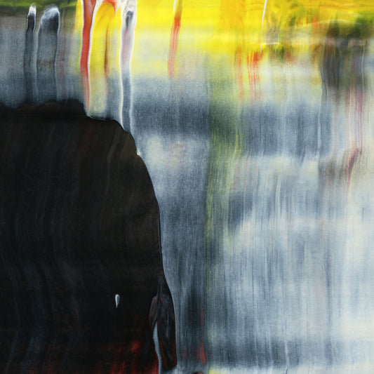 El Fuego De Dios A4 is an abstract oil-on-canvas artwork, a fractal of its parent painting El Fuego De Dios created by Anna Judd for the Scales Collection.