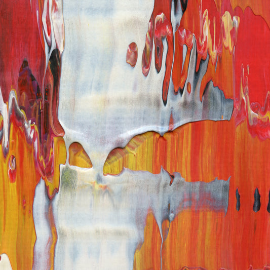 El Fuego De Dios C3 is an abstract oil-on-canvas artwork, a fractal of its parent painting El Fuego De Dios created by Anna Judd for the Scales Collection.
