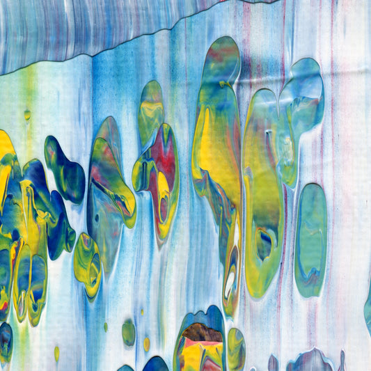 Elusive Dreams B2 is an abstract oil-on-canvas artwork, a fractal of its parent painting Elusive Dreams created by Anna Judd for the Scales Collection.