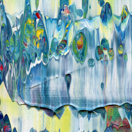 Elusive Dreams C1 is an abstract oil-on-canvas artwork, a fractal of its parent painting Elusive Dreams created by Anna Judd for the Scales Collection.
