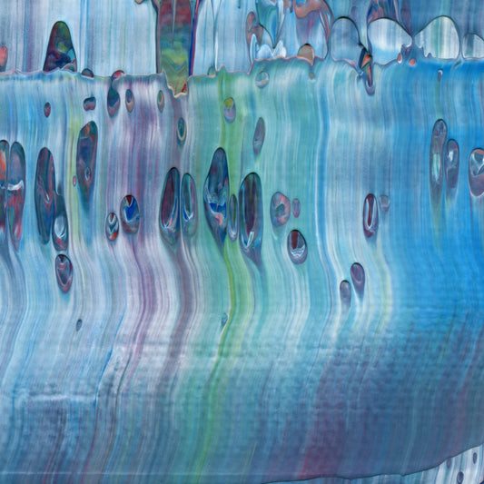 Elusive Dreams E4 is an abstract oil-on-canvas artwork, a fractal of its parent painting Elusive Dreams created by Anna Judd for the Scales Collection.