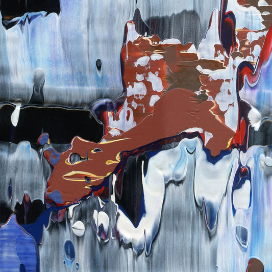 Emotional Ambulance B4 is an abstract oil-on-canvas artwork, a fractal of its parent painting Emotional Ambulance created by Anna Judd for the Scales Collection.