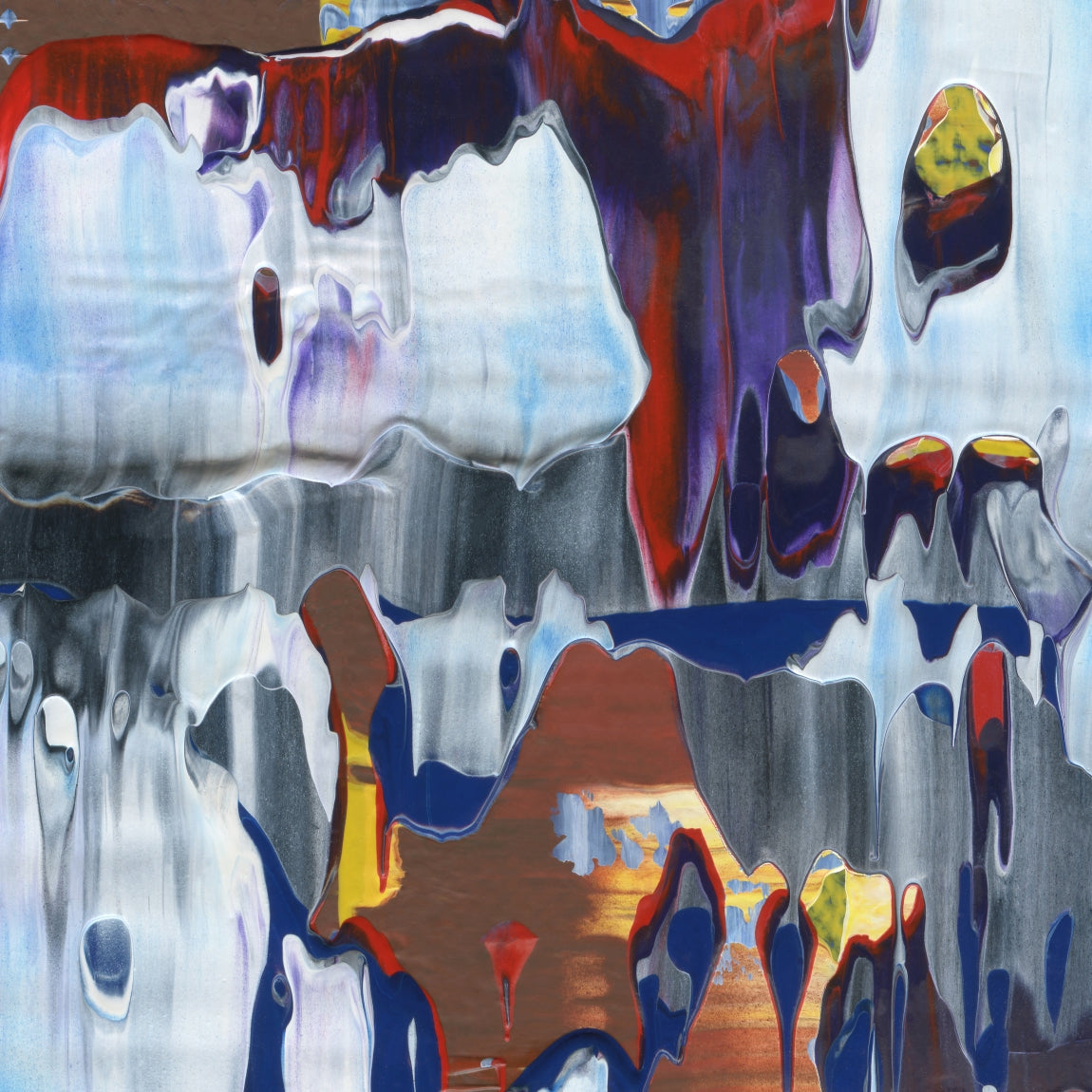 Emotional Ambulance B5 is an abstract oil-on-canvas artwork, a fractal of its parent painting Emotional Ambulance created by Anna Judd for the Scales Collection.